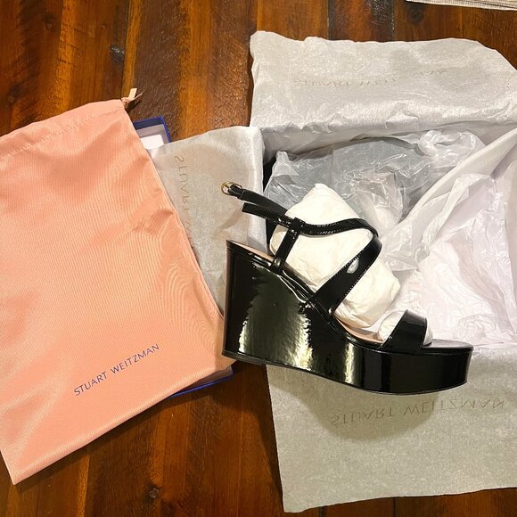 NEW STUART WEITZMAN WEDGES - Picture 1 of 5